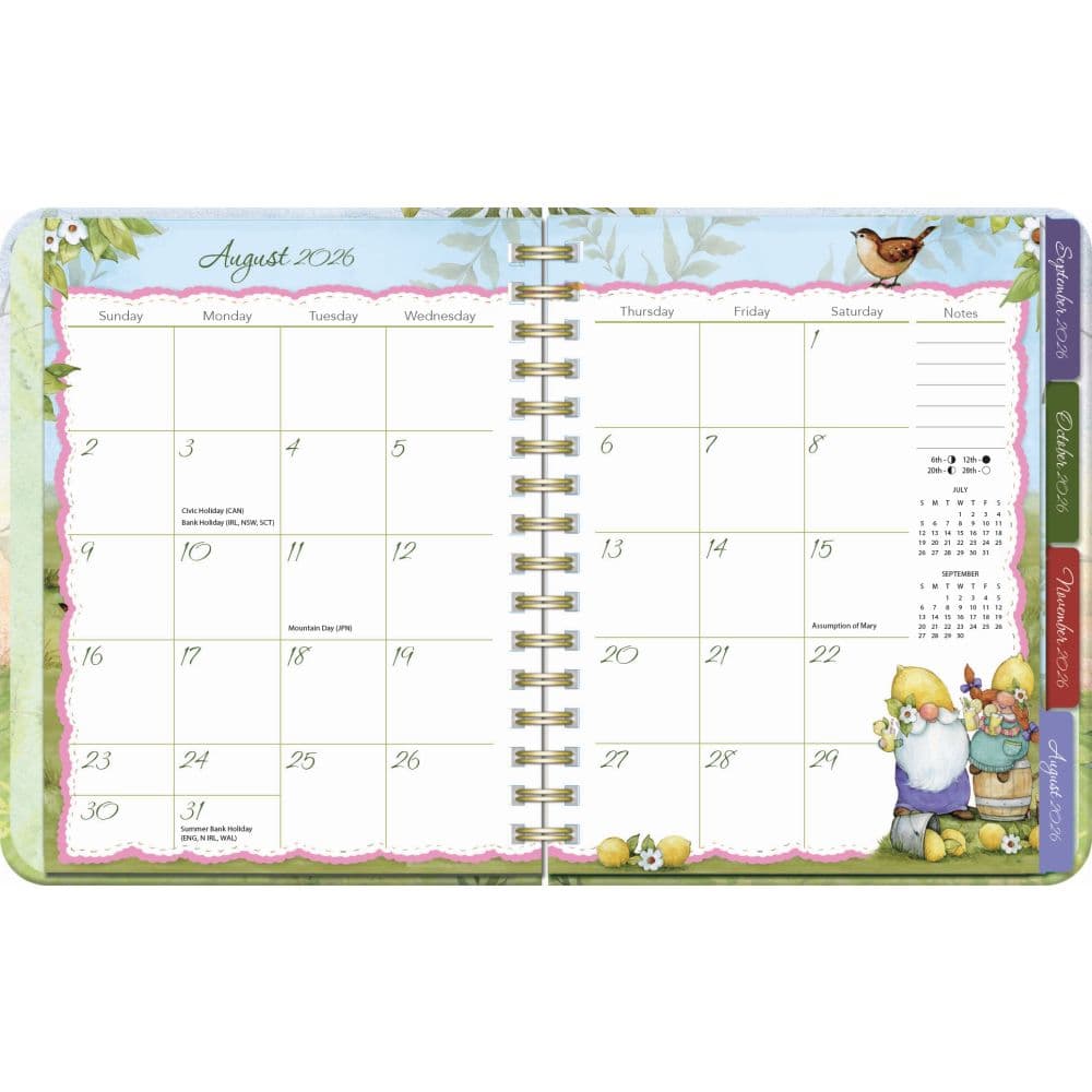 Gnome Sweet Gnome Deluxe 2027 Planner by Susan Winget First Alternate Image