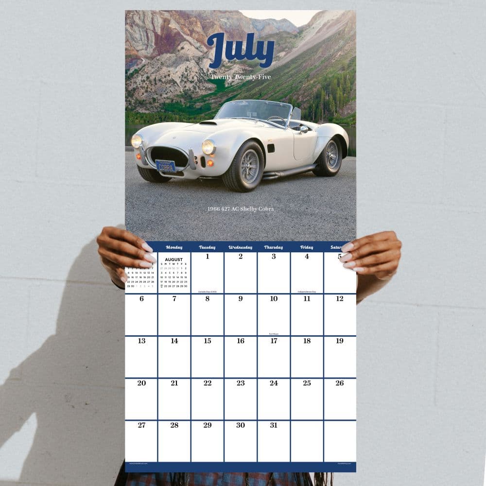 Classic Cars 2025 Wall Calendar Fourth Alternate Image