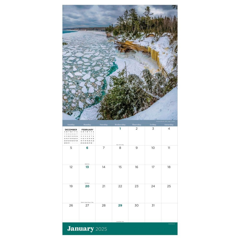 Michigan 2025 Wall Calendar Second Alternate Image