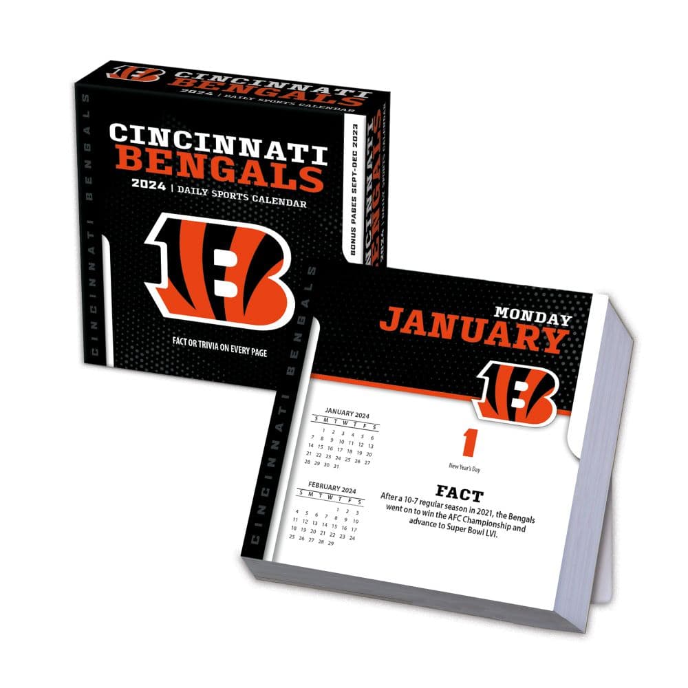 NFL Cincinnati Bengals 2024 Desk Calendar