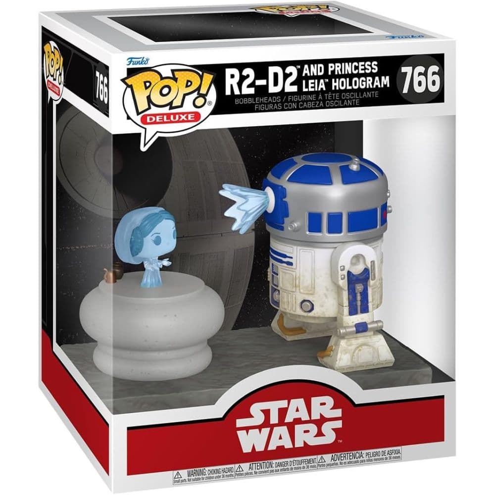 Funko POP Deluxe Star Wars R2 D2 with Leia First Alternate Image