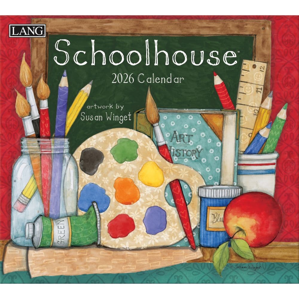Schoolhouse 2026 Wall Calendar by Susan Winget Main Image