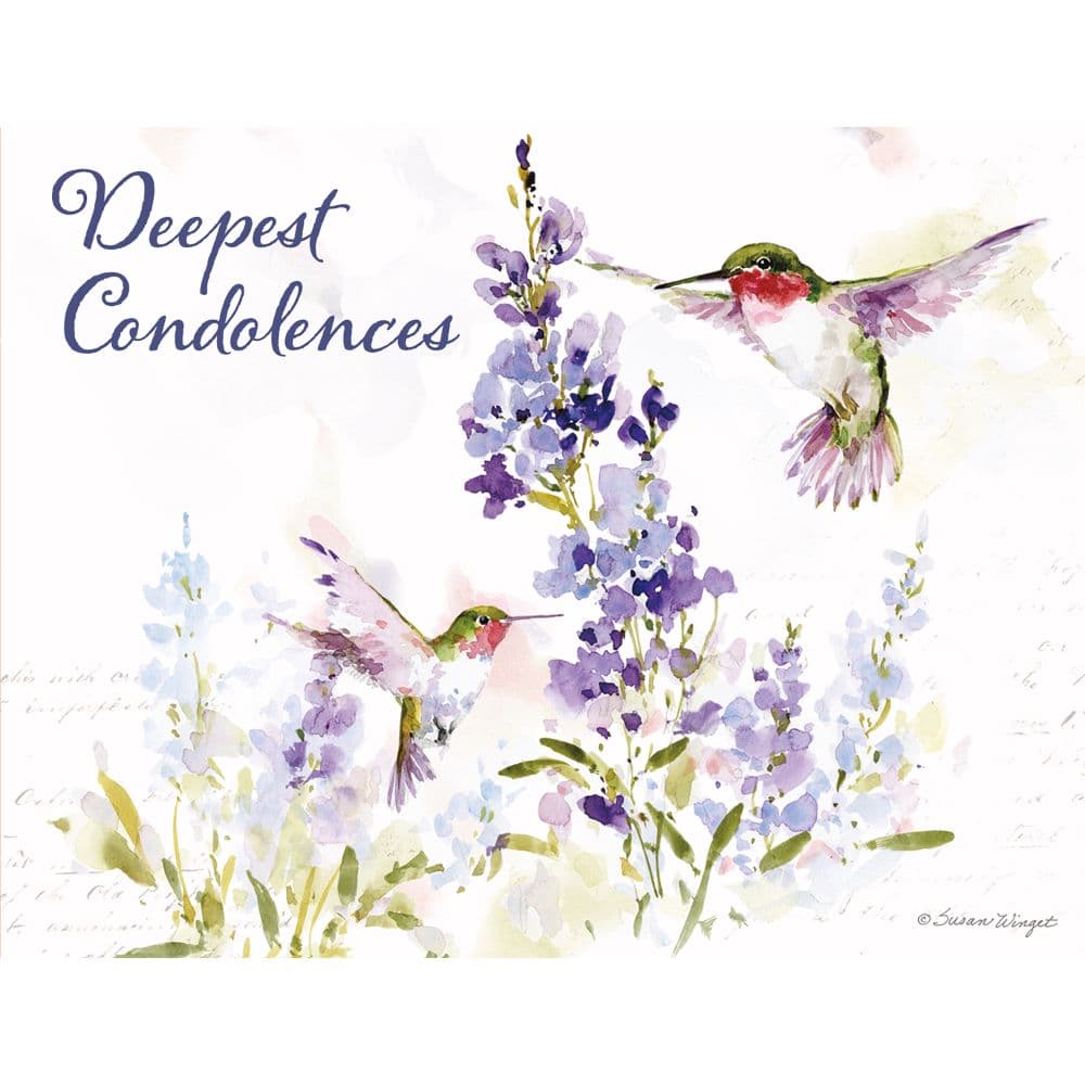 Hummingbird Sympathy Assorted Boxed Note Cards alt3