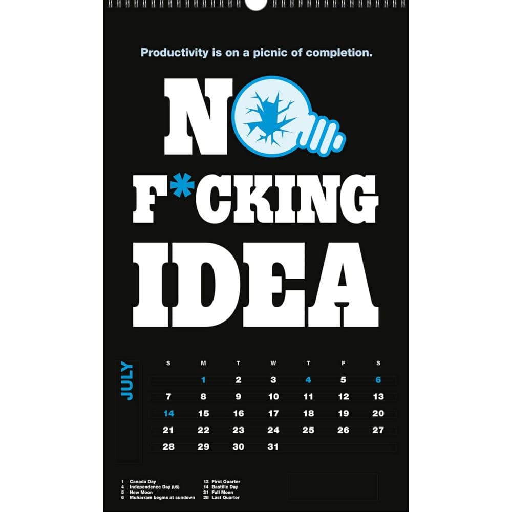 Big F*cking Deal Poster 2024 Wall Calendar Fourth Alternate Image width=&quot;1000&quot; height=&quot;1000&quot;