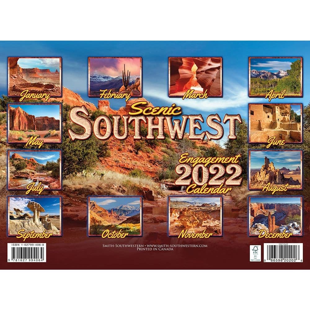 Southwest Scenic 2022 Wall Calendar - Calendars.com