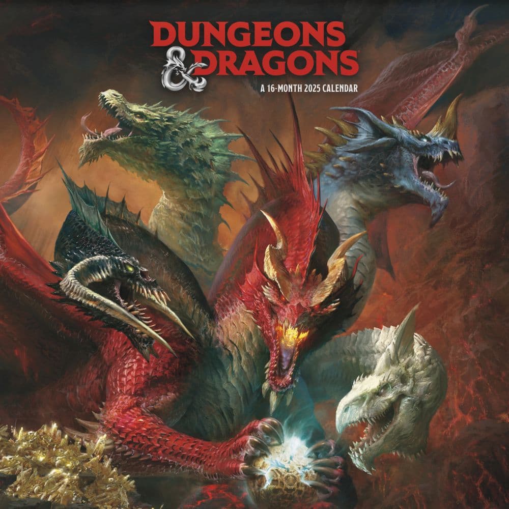 Dungeons and Dragons Classic 2025 Wall Calendar