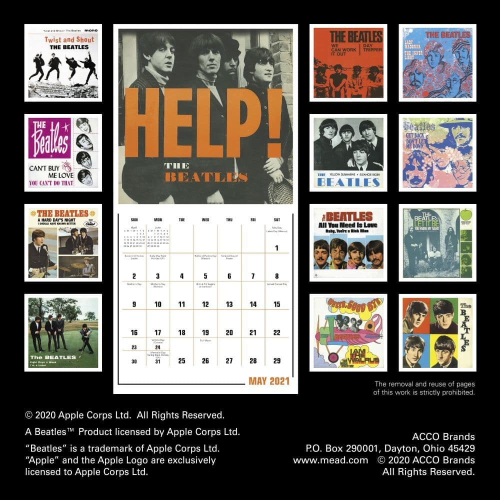 Beatles Special Edition Wall Calendar
