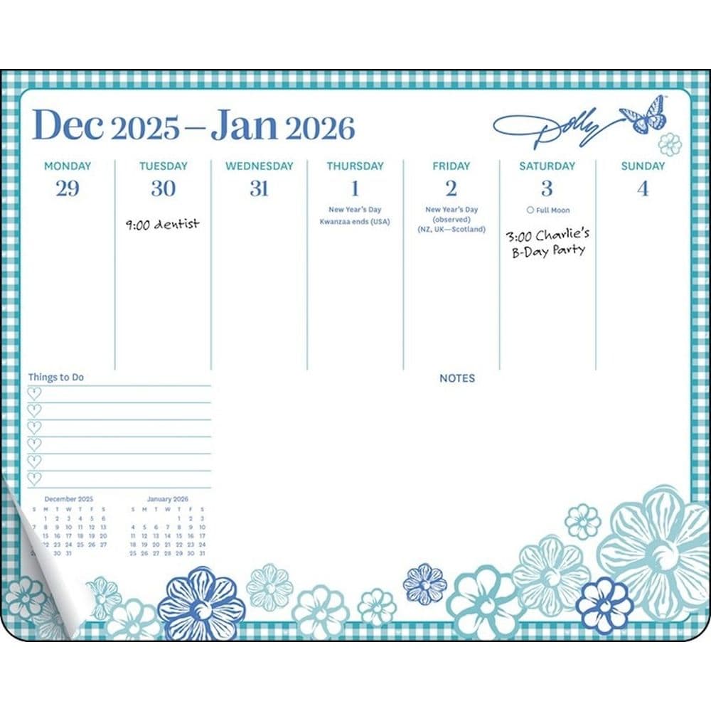 Dolly Parton 2026 Desk Pad Second Alternate Image