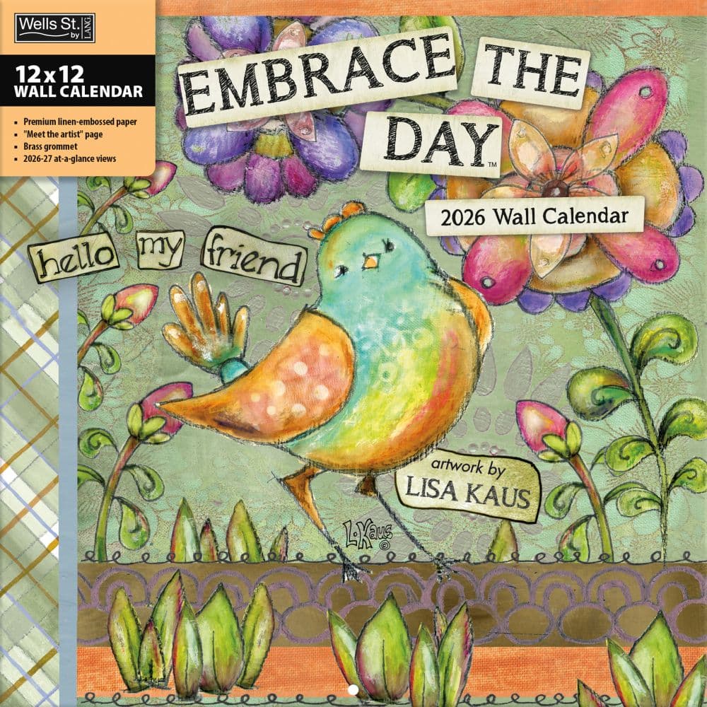 Embrace The Day 2026 Wall Calendar_Main Image