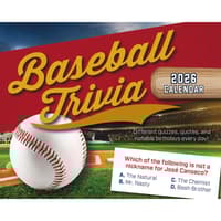 image Baseball Trivia 2026 Desk Calendar Main Image