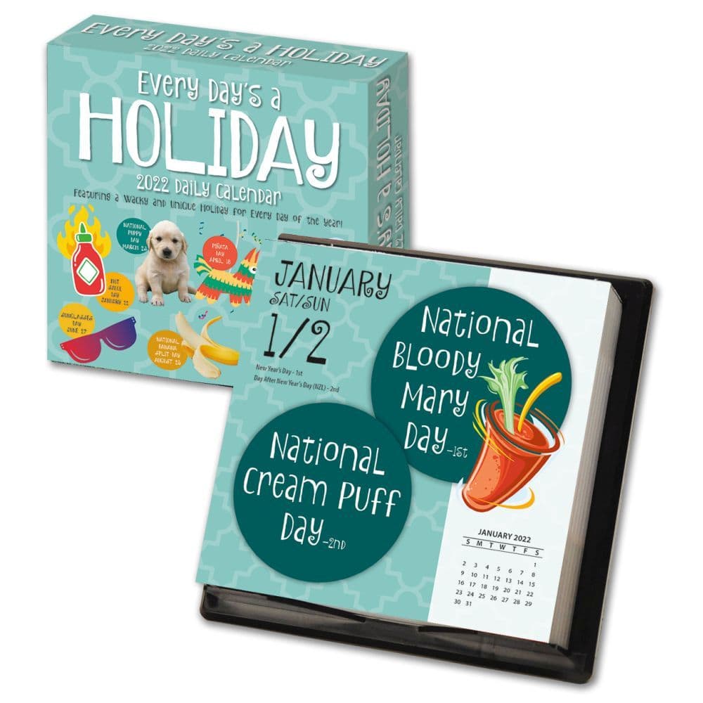 Everydays A Holiday 2022 Desk Calendar - Calendars.com