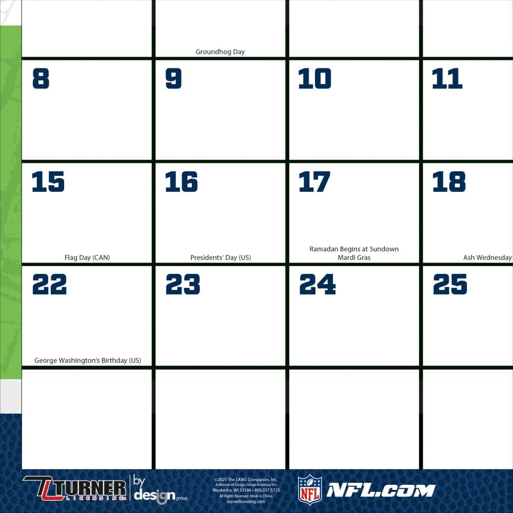 NFL Seattle Seahawks Small 2026 Desk Pad First Alternate Image