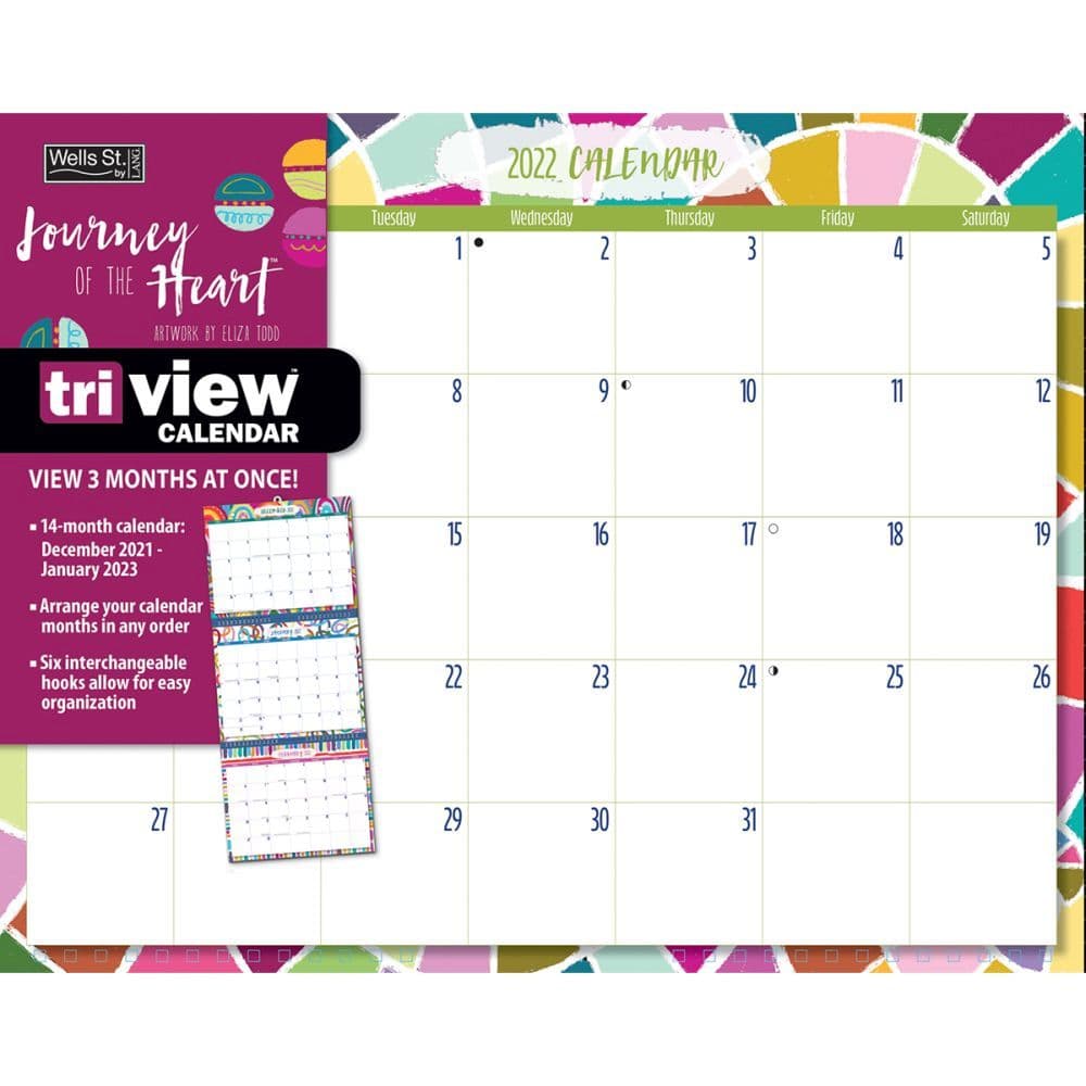 Journey Of The Heart 2022 TriView Calendar