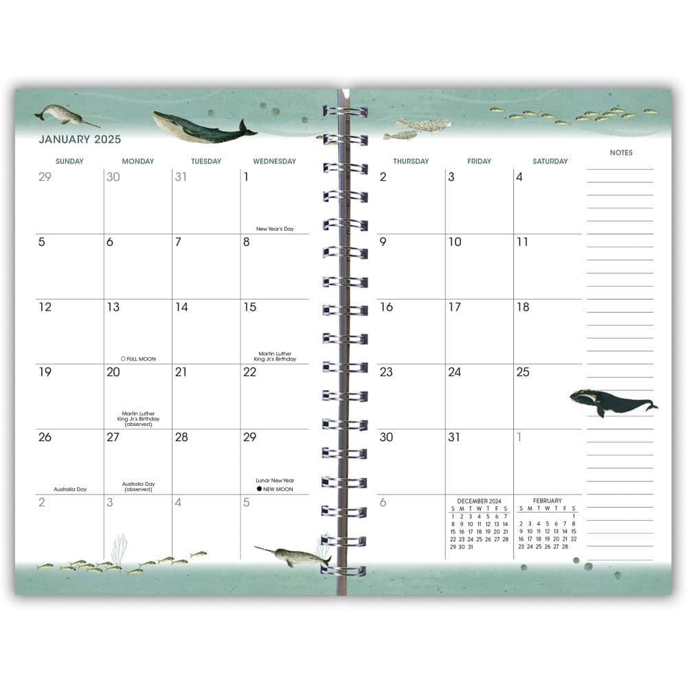Whimsical Whales 2025 Planner
