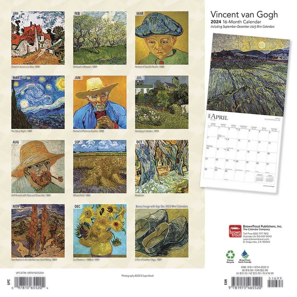 Van Gogh 2024 Wall Calendar