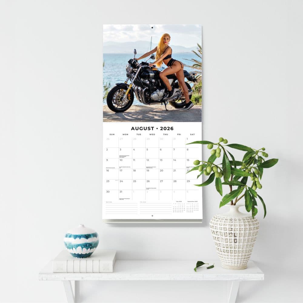 Biker Girls 2026 Wall Calendar Third Alternate Image