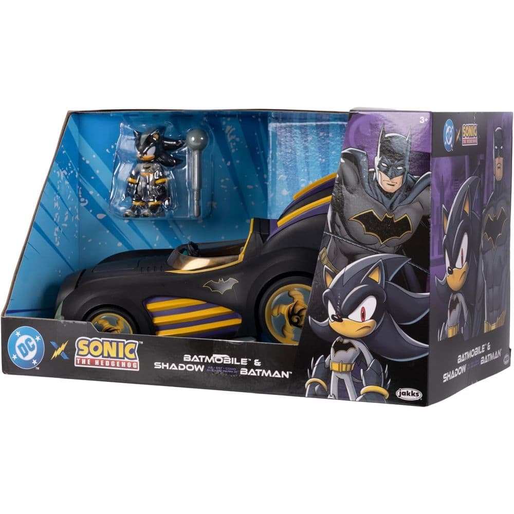 DC x Sonic the Hedgehog Shadow Batman with Batmobile Seventh Alternate Image