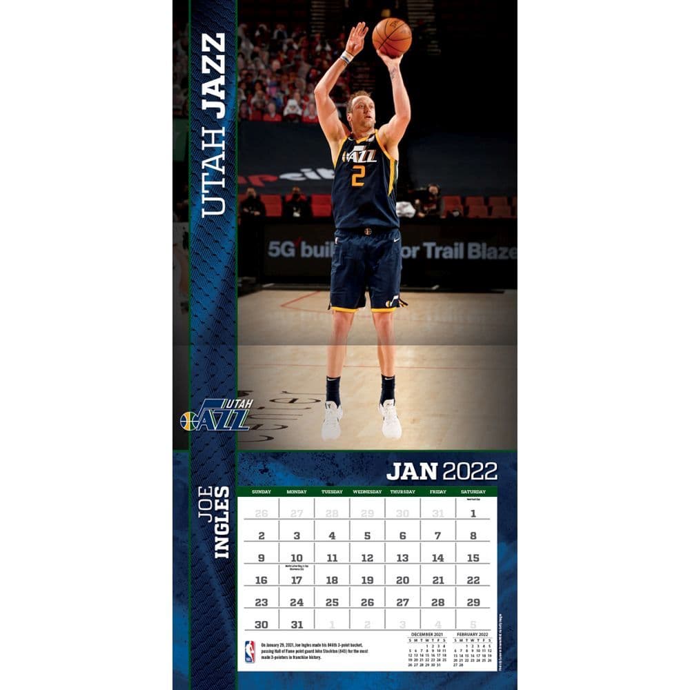 Utah Jazz 2022 Schedule Nba Utah Jazz 2022 Wall Calendar - Calendars.com