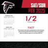 image NFL Atlanta Falcons 2025 Desk Calendar Second Alternate Image