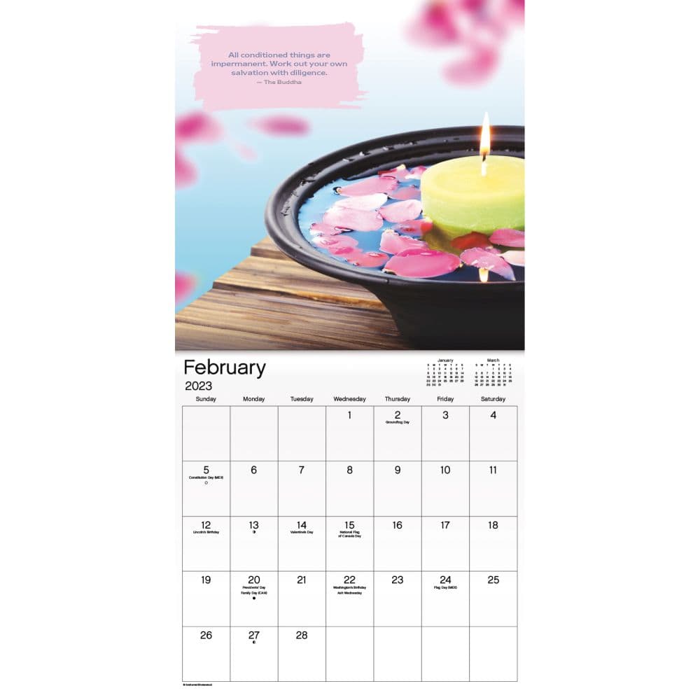 Zen 2023 Mini Wall Calendar - Calendars.com