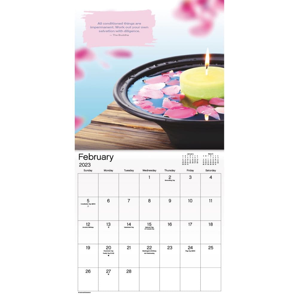 Zen 2023 Mini Wall Calendar - Calendars.com