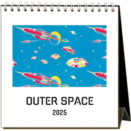 Outer Space 2025 Easel Calendar