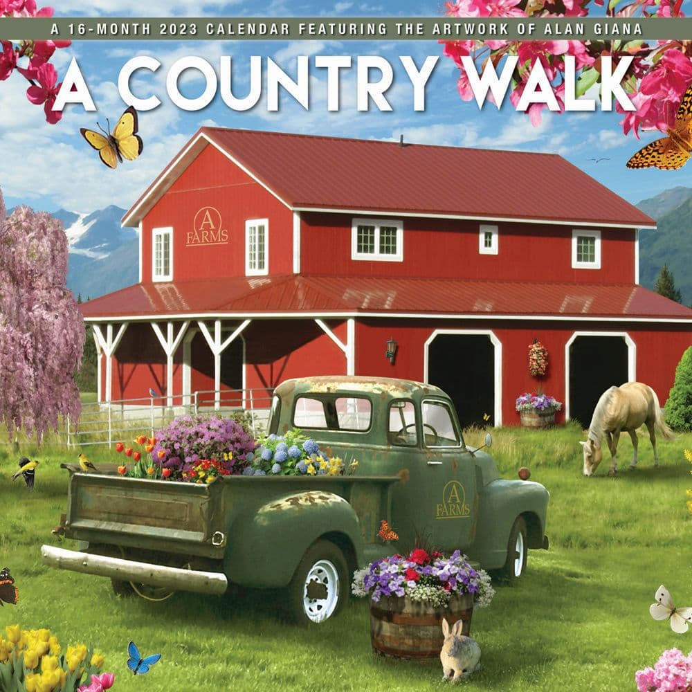 BrownTrout Country Walk 2023 Wall Calendar