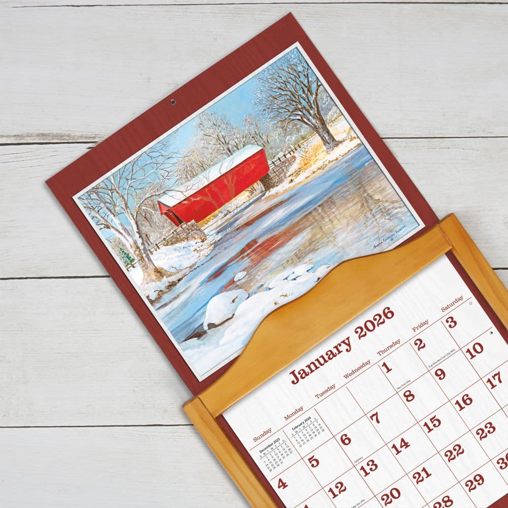 Covered Bridge 2026 Wall Calendar by Susan Knowles Jordan_ALT4