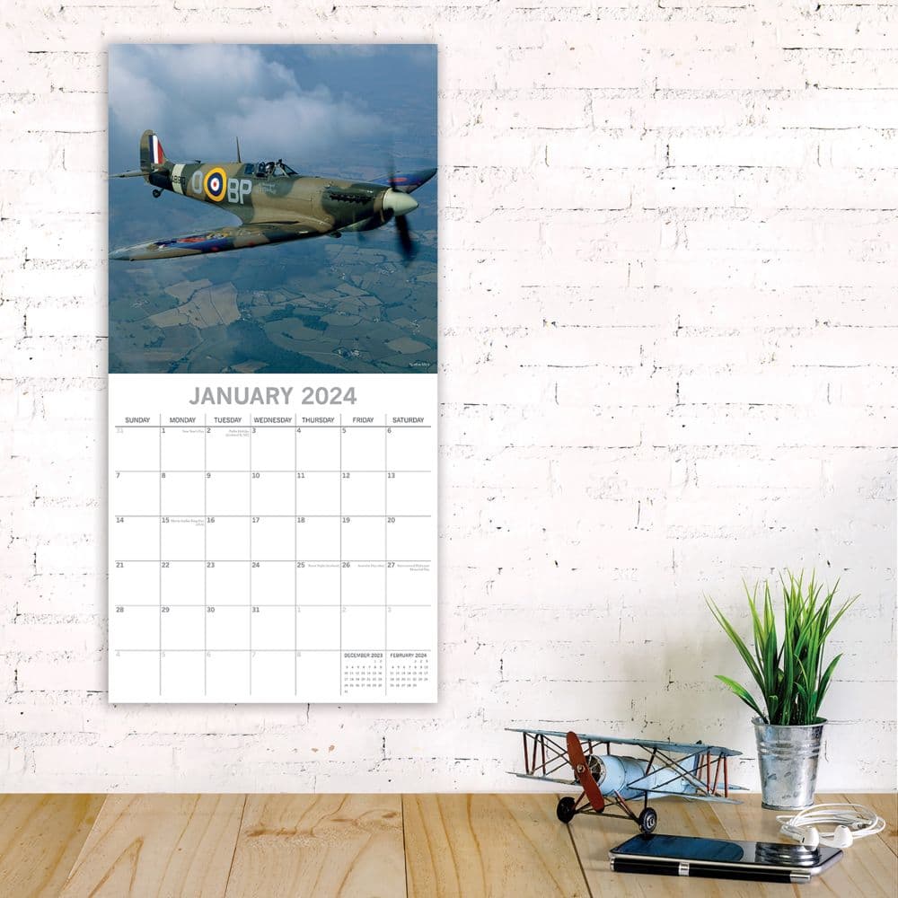 Spitfires 2024 Wall Calendar