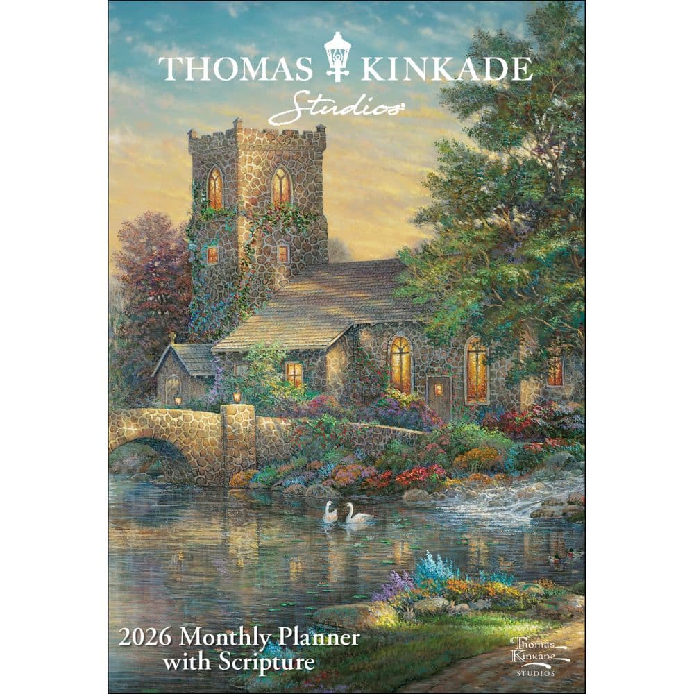Thomas Kinkade Scripture 2026 Monthly Planner - Calendars.com