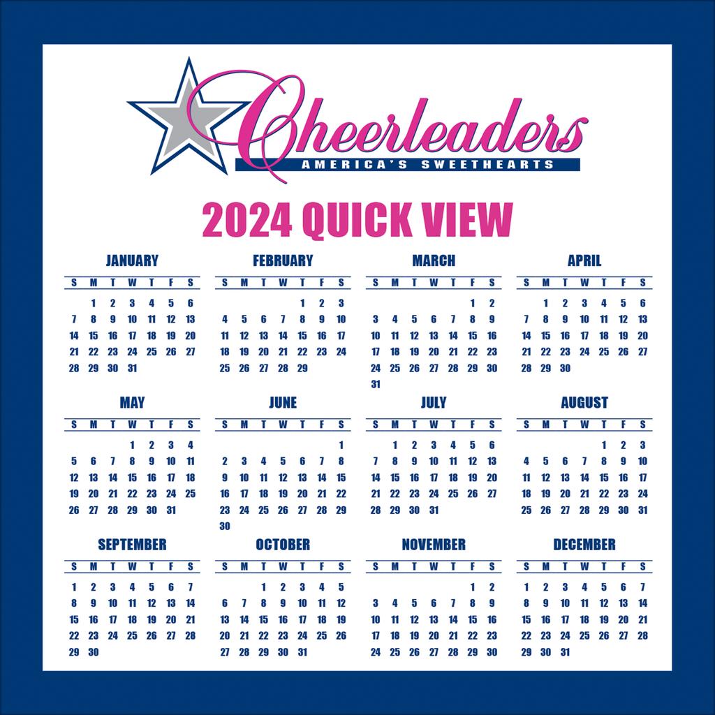 Dallas Cowboys Cheerleaders 2024 Desk Calendar Fourth Alternate Image width=&quot;1000&quot; height=&quot;1000&quot;