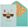 image Gummi Bear Cupcakes Birthday Card