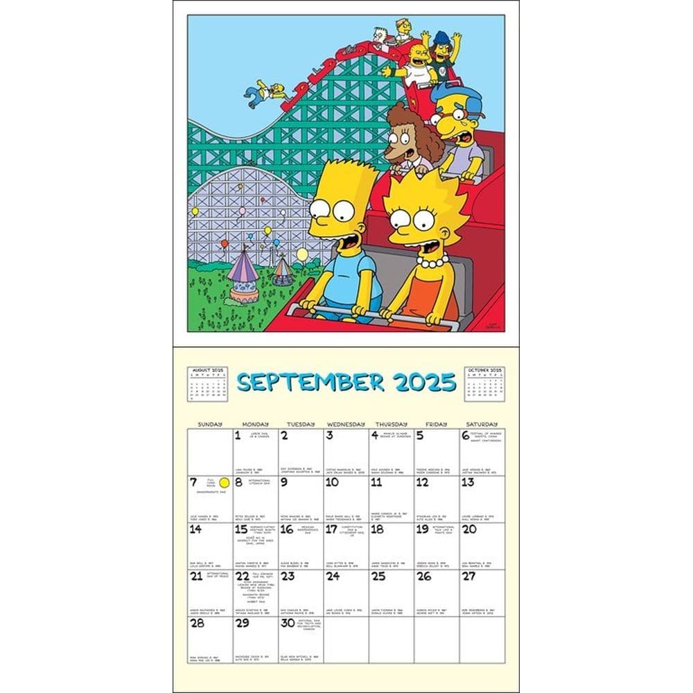 Simpsons Desk Calendar 2025