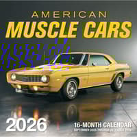 image American Muscle Cars 2026 Wall Calendar Main Image