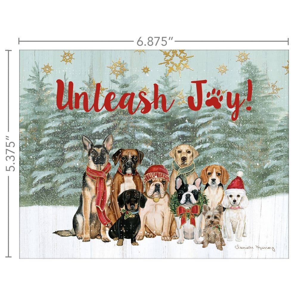 Unleash Joy Boxed Christmas Cards by Danielle Murray Fourth Alternate Image
