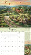 image Kinkade Collectors Edition 2025 Wall Calendar August