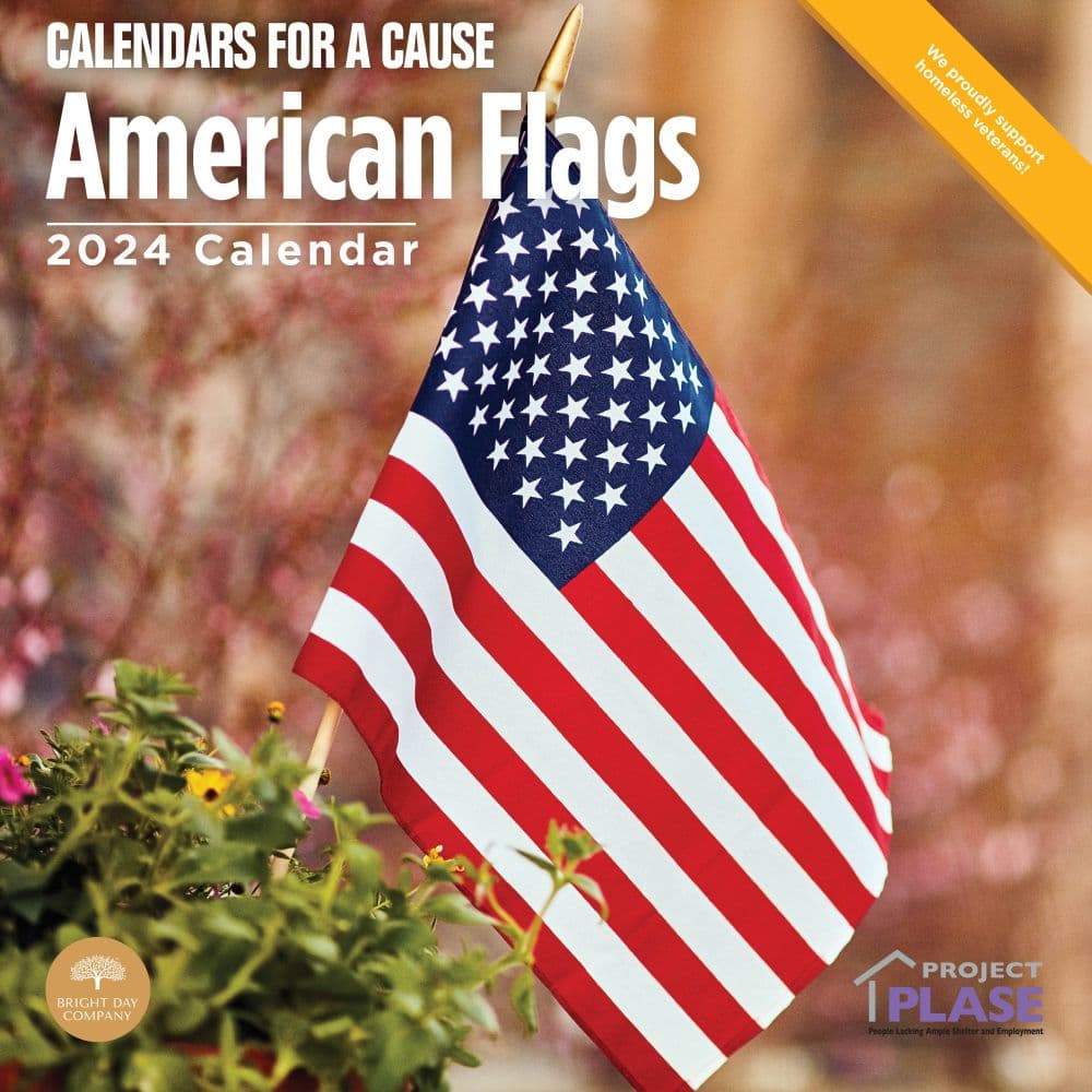 American Flags 2024 Wall Calendar Main Product Image width=&quot;1000&quot; height=&quot;1000&quot;