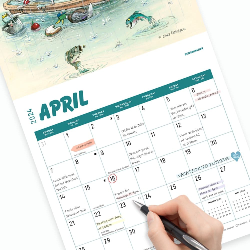 Gary Patterson Sports Fanatic 2024 Wall Calendar