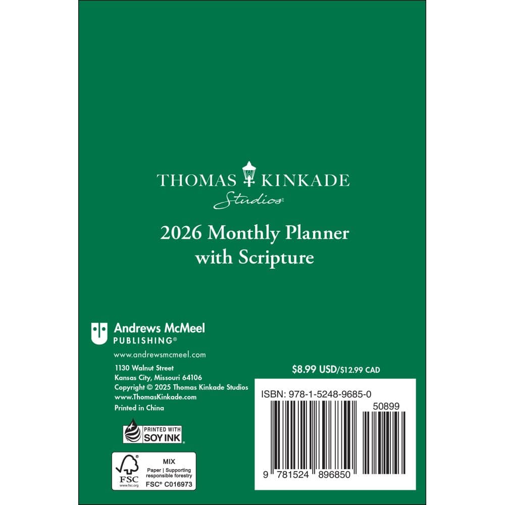 Thomas Kinkade Scripture 2026 Monthly Planner Fourth Alternate Image
