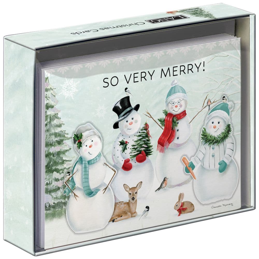 Jolly Snowmen Luxe Christmas Cards Alt4