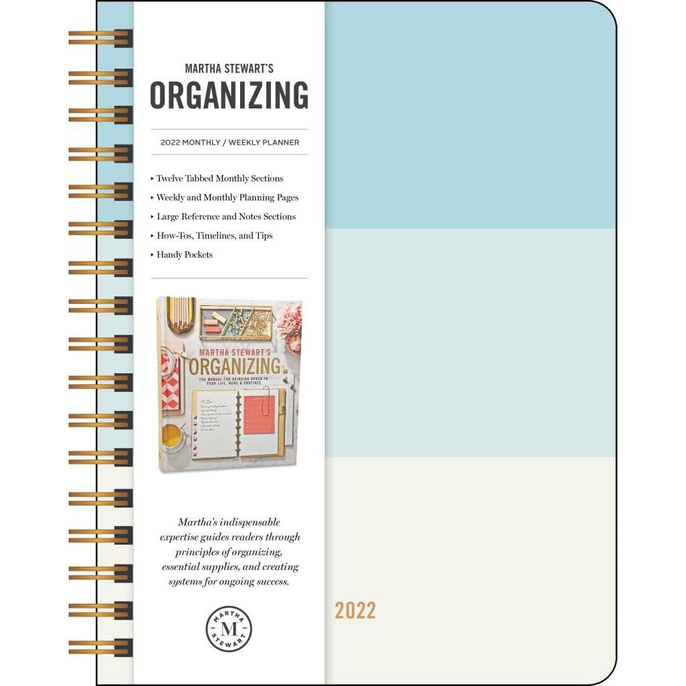 Martha Stewarts Organizing 2022 Monthly Weekly Planner Calendar