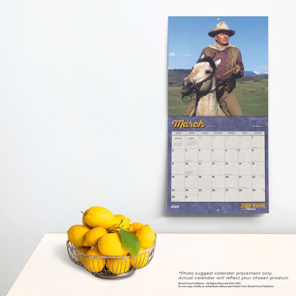 John Wayne in the Movies 2025 Wall Calendar Third Alternate Image width=&quot;1000&quot; height=&quot;1000&quot;