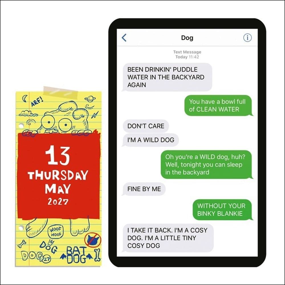 Texts from Dog 2027 Desk Calendar Fourth Alternate Image