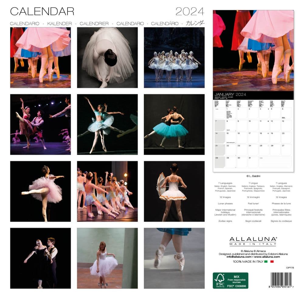 Classic Dance 2024 Wall Calendar First Alternate Image width=&quot;1000&quot; height=&quot;1000&quot;