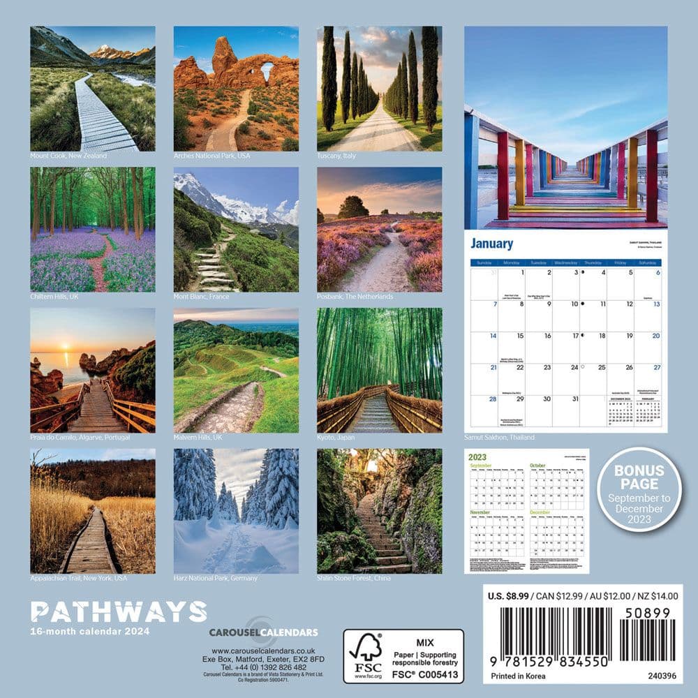 Pathways 2024 Mini Wall Calendar