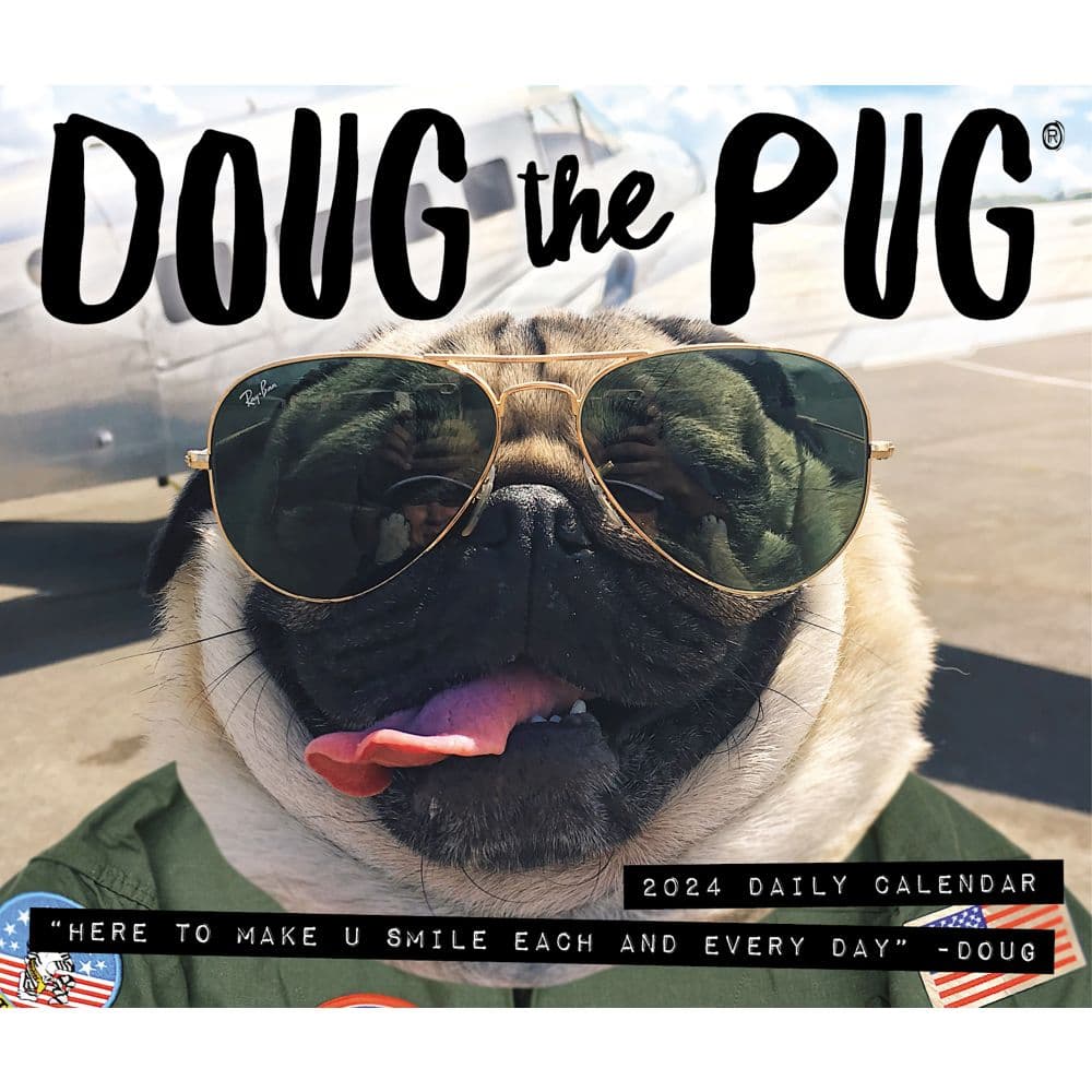 Doug the Pug 2024 Desk Calendar