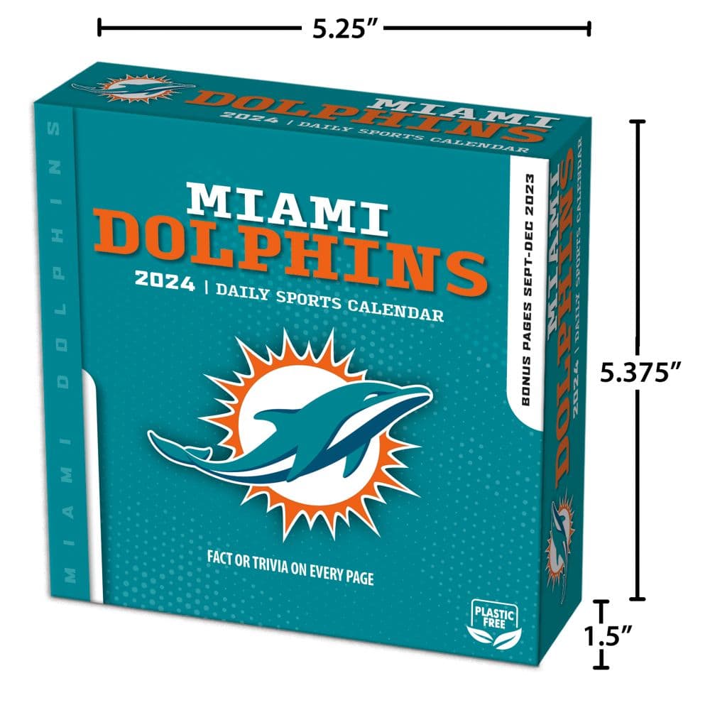 Miami Dolphins 2025 Desk Calendar