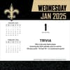 image NFL New Orleans Saints 2025 Desk Calendar First Alternate Image