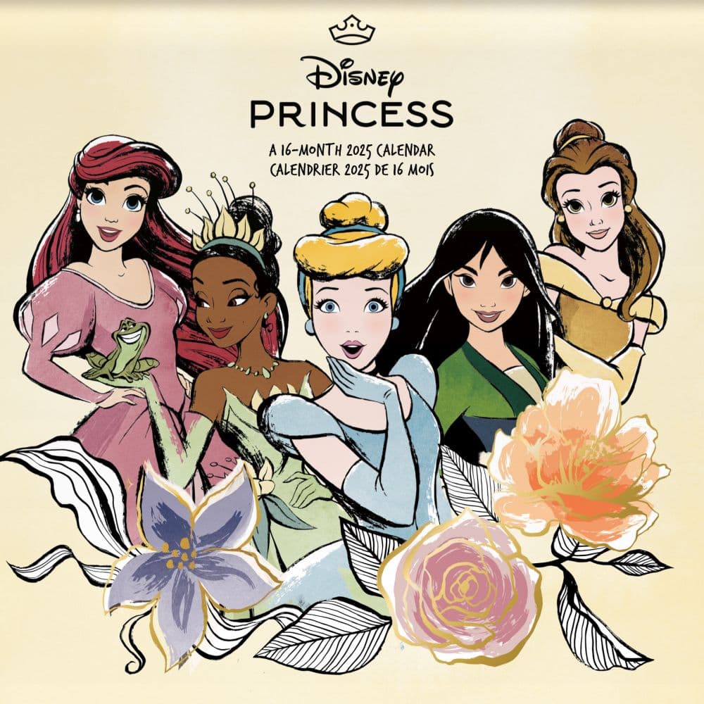 Disney Princess 2025 Wall Calendar Main Image