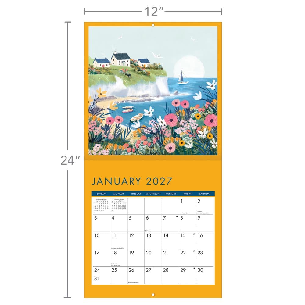 Beautiful Bright Places 2027 Wall Calendar Fourth Alternate Image